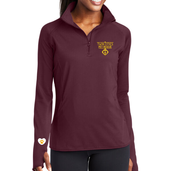 Sport-Tek Ladies Sport-Wick Stretch 1/2-Zip Pullover - Embroidered & Printed Logos Thumbnail
