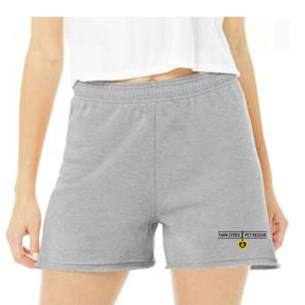 Bella+Canvas - FWD Fashion Women's Cutoff Fleece Shorts - Embroidered Logo Thumbnail
