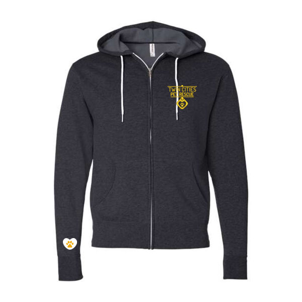 Unisex Lightweight Full-Zip Hooded Sweatshirt - Embroidered & Printed Logos Thumbnail