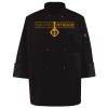 Ten Pearl Button Black Chef Coat Thumbnail